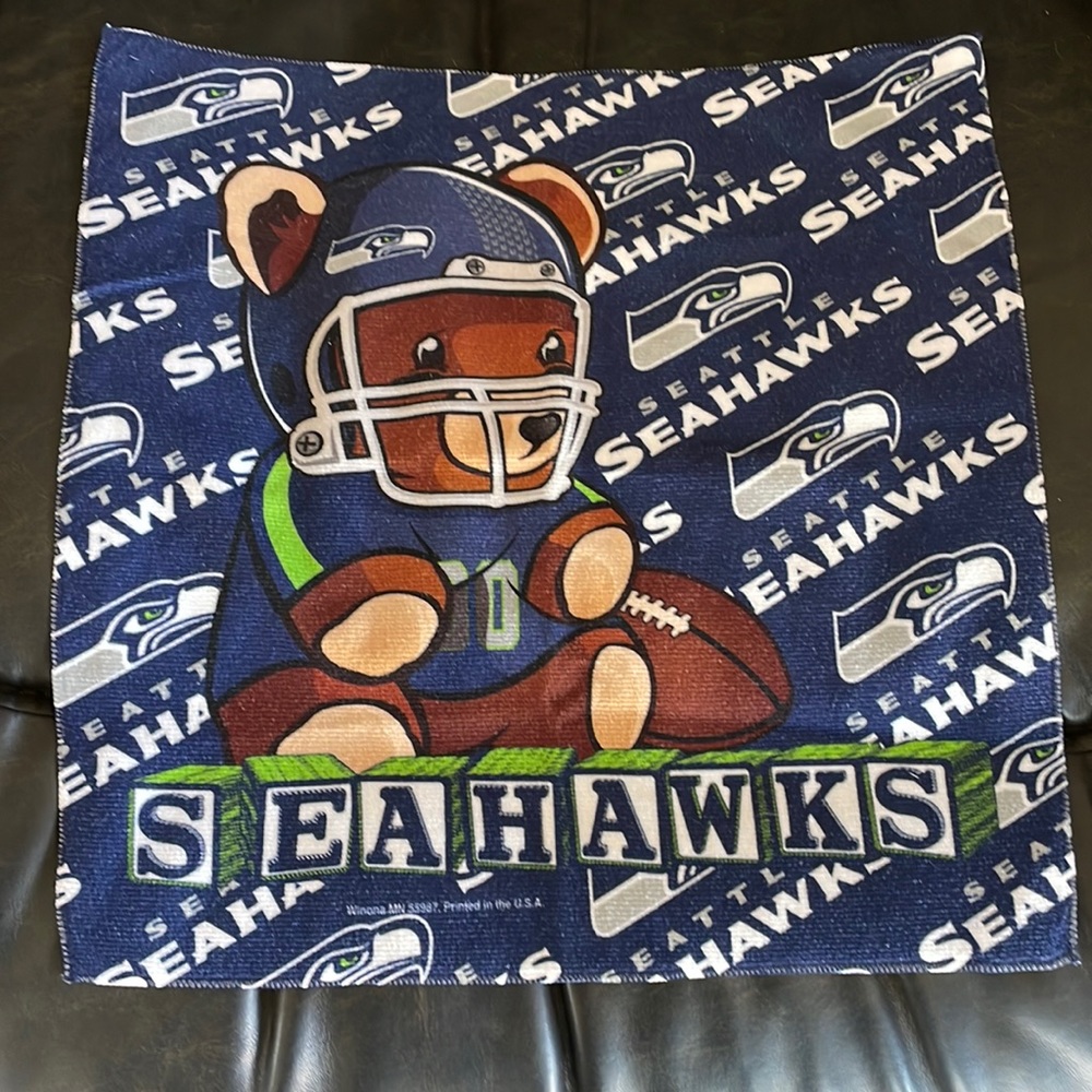 Seattle Seahawks burp cloth